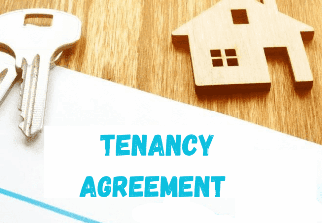 A set of keys and a small wooden house rest on a wooden surface next to a document labelled Tenancy Agreement in bold blue letters, highlighting the importance of the Renters’ Rights Act.